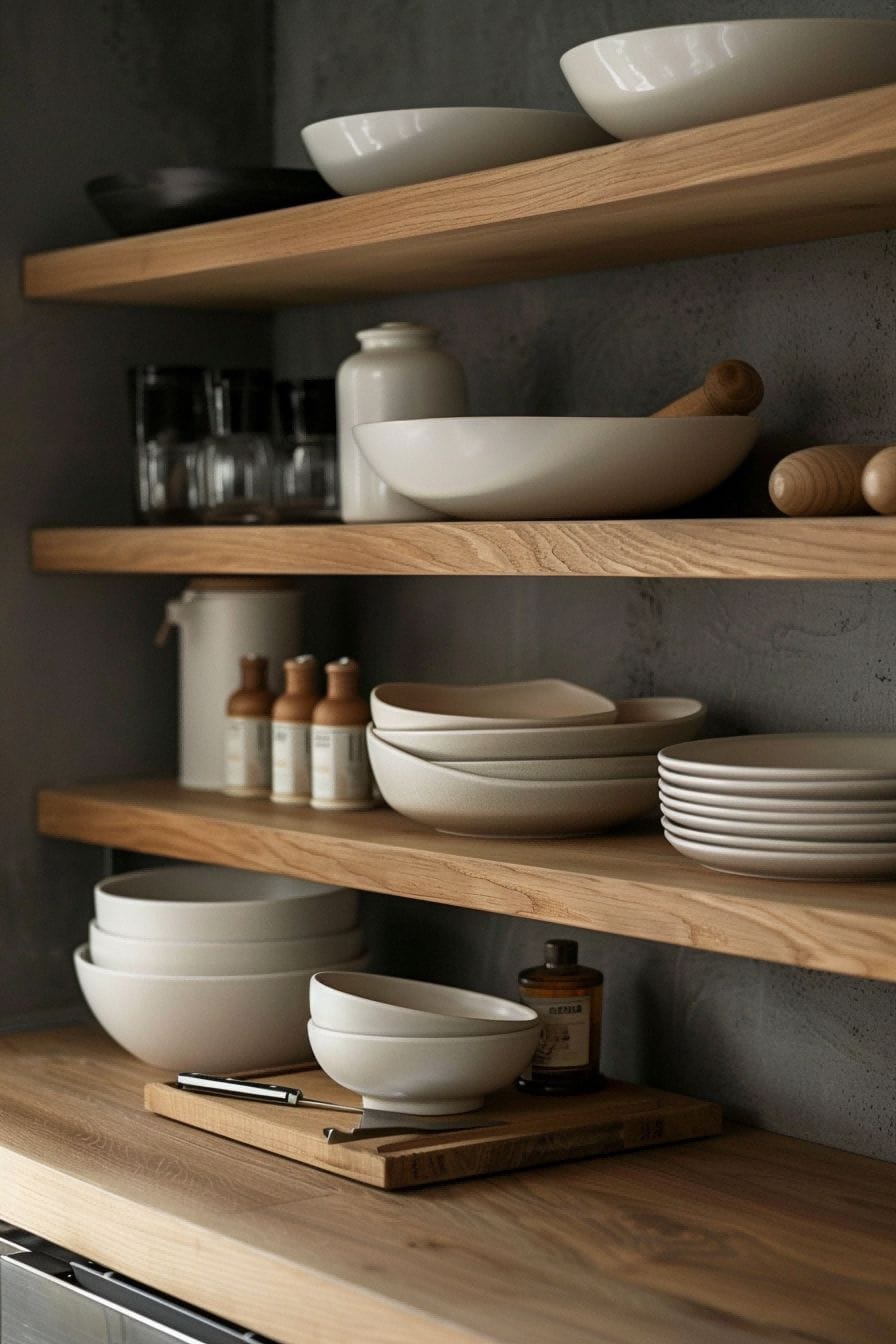 A Chic and Simple Display for Kitchen Shelf 1710419482 3