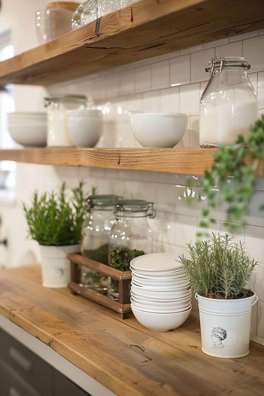 A Chic and Simple Display for Kitchen Shelf 1710419482 4