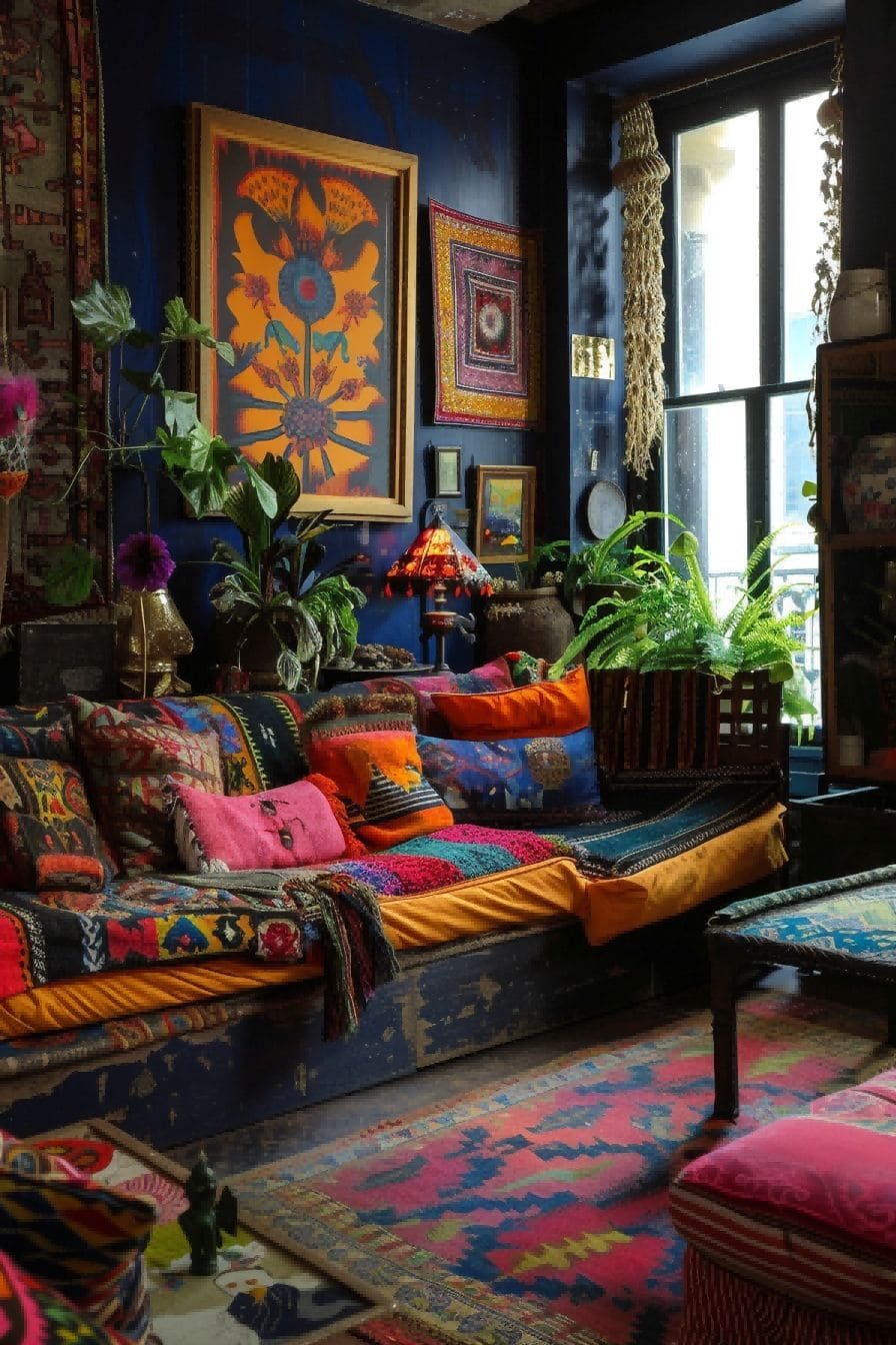 A room can be both colorful and moody For Boho Living 1711339716 3