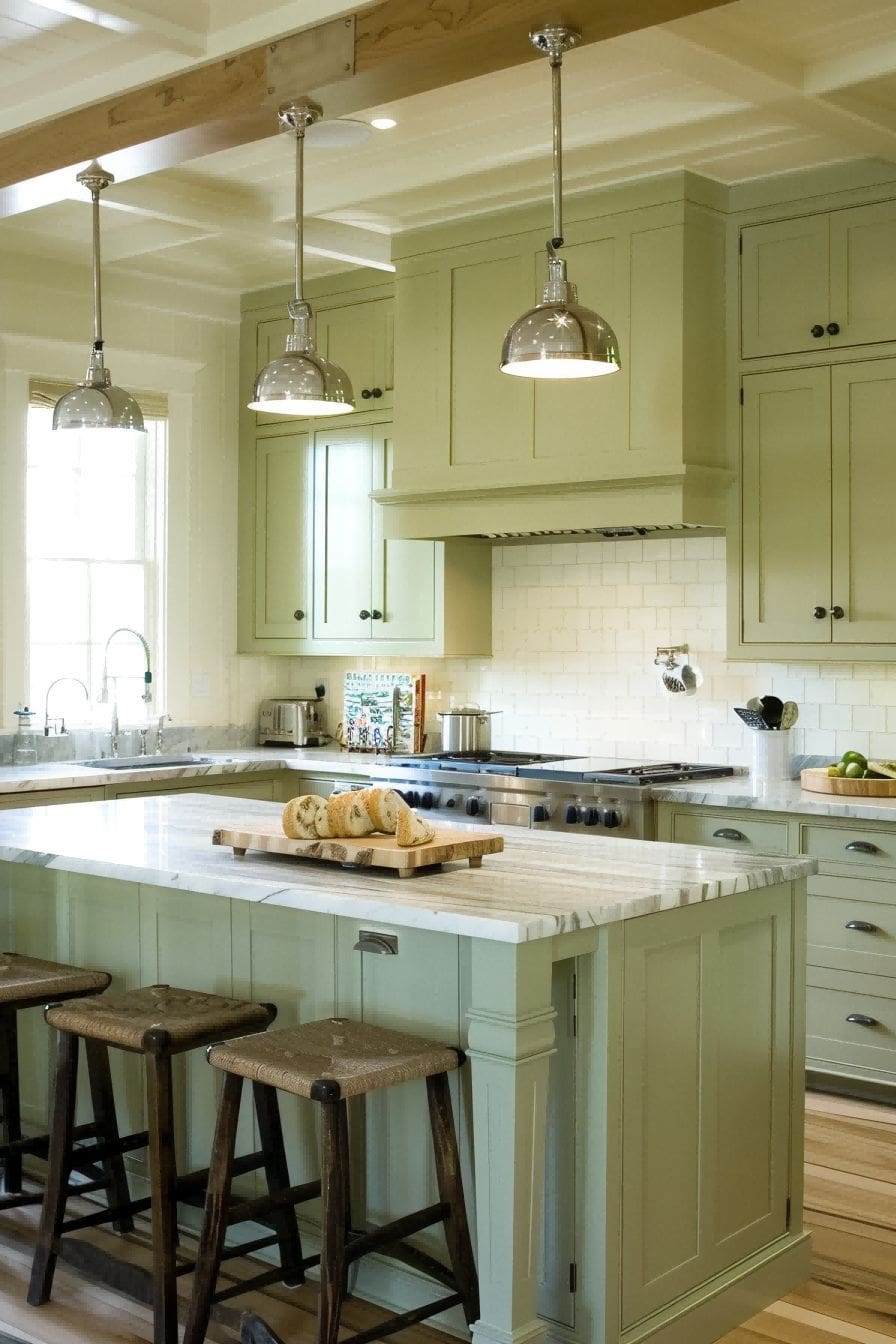 Add Pop to a White Kitchen for Olive Green Kitchen 1710826114 4