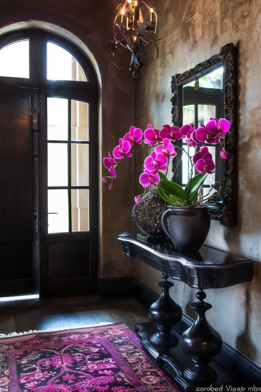 Add Vibrance With an Orchid For Entryway Table Decor 1711646358 2