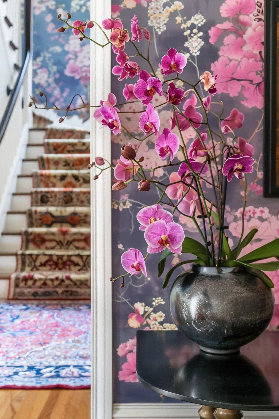 Add Vibrance With an Orchid For Entryway Table Decor 1711646358 4