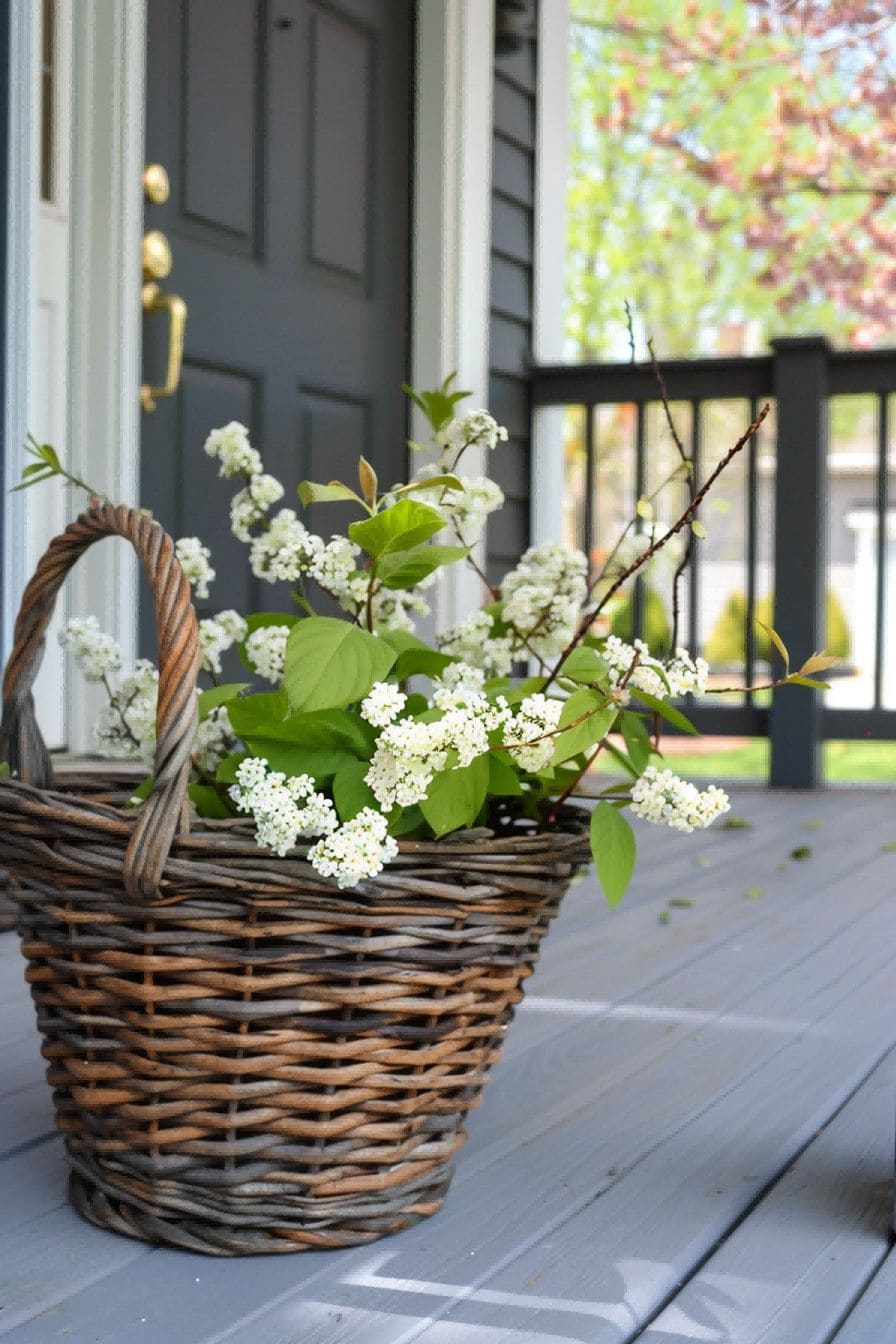 Add a Basket for Spring Porch Decor 1709905256 3