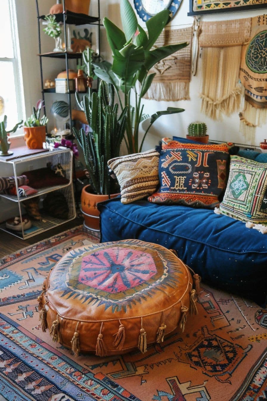 Add a pouf or two or three For Boho Living Room Ideas 1711341369 4