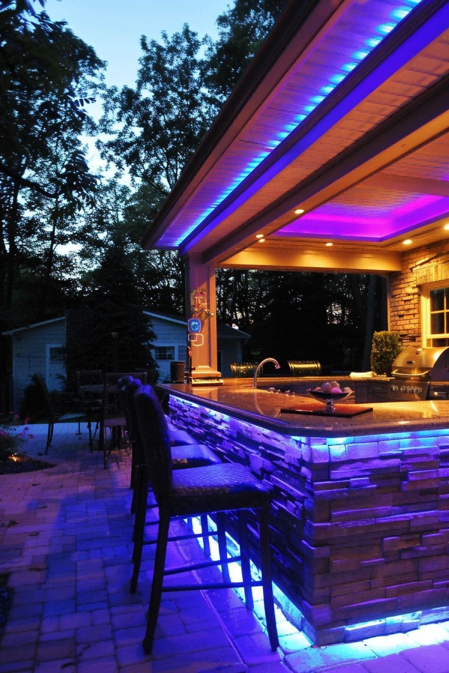 Adjustable Colored Lighting for Outdoor Kitchen 1710517083 1