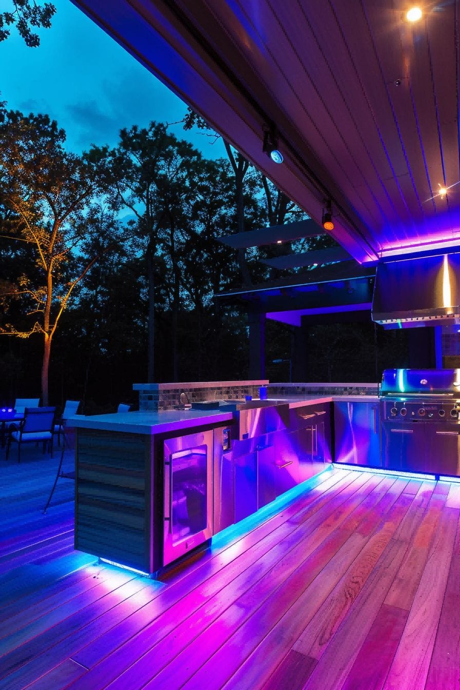 Adjustable Colored Lighting for Outdoor Kitchen 1710517083 3