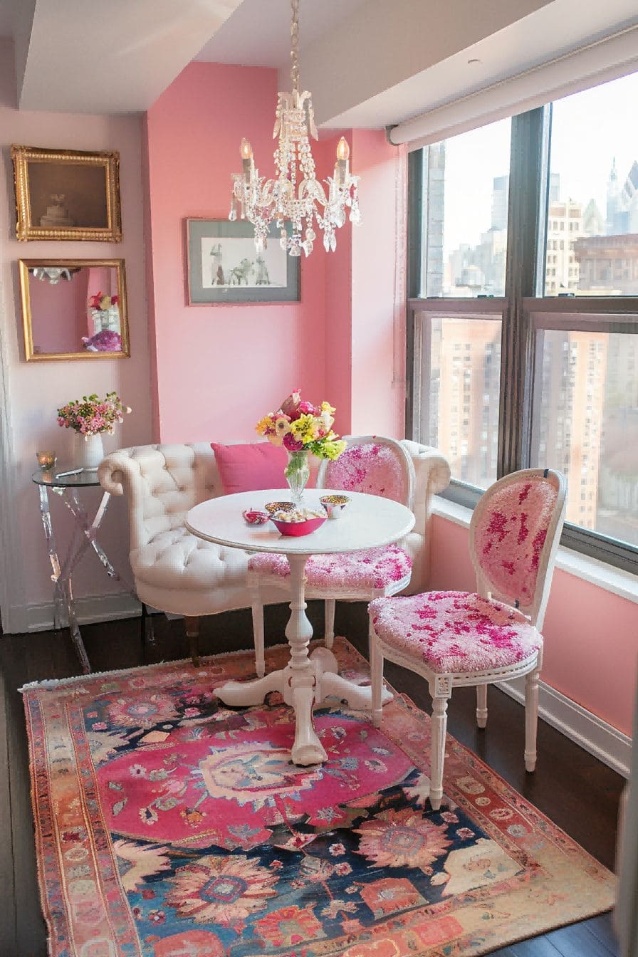 Apartment Dining Nook for Girly Apartment decor 1710993880 1