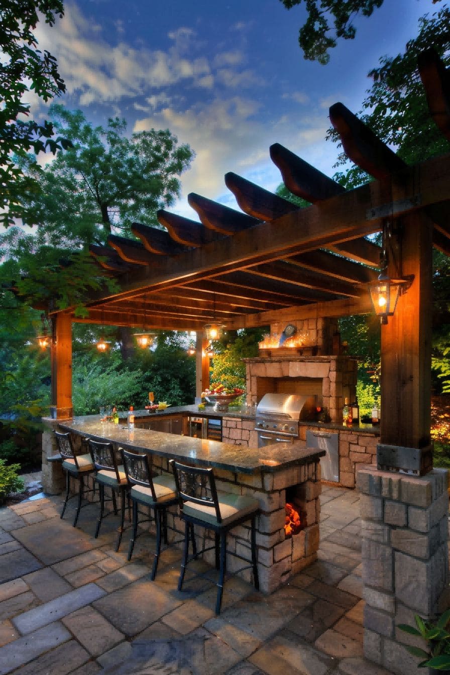 Beautiful Outdoor Kitchen and Bar 1710501088 1