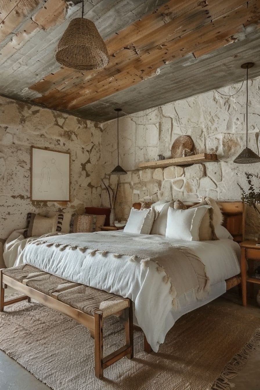 Bedroom Wall Decor Ideas Combine Natural Materials 1710065645 2