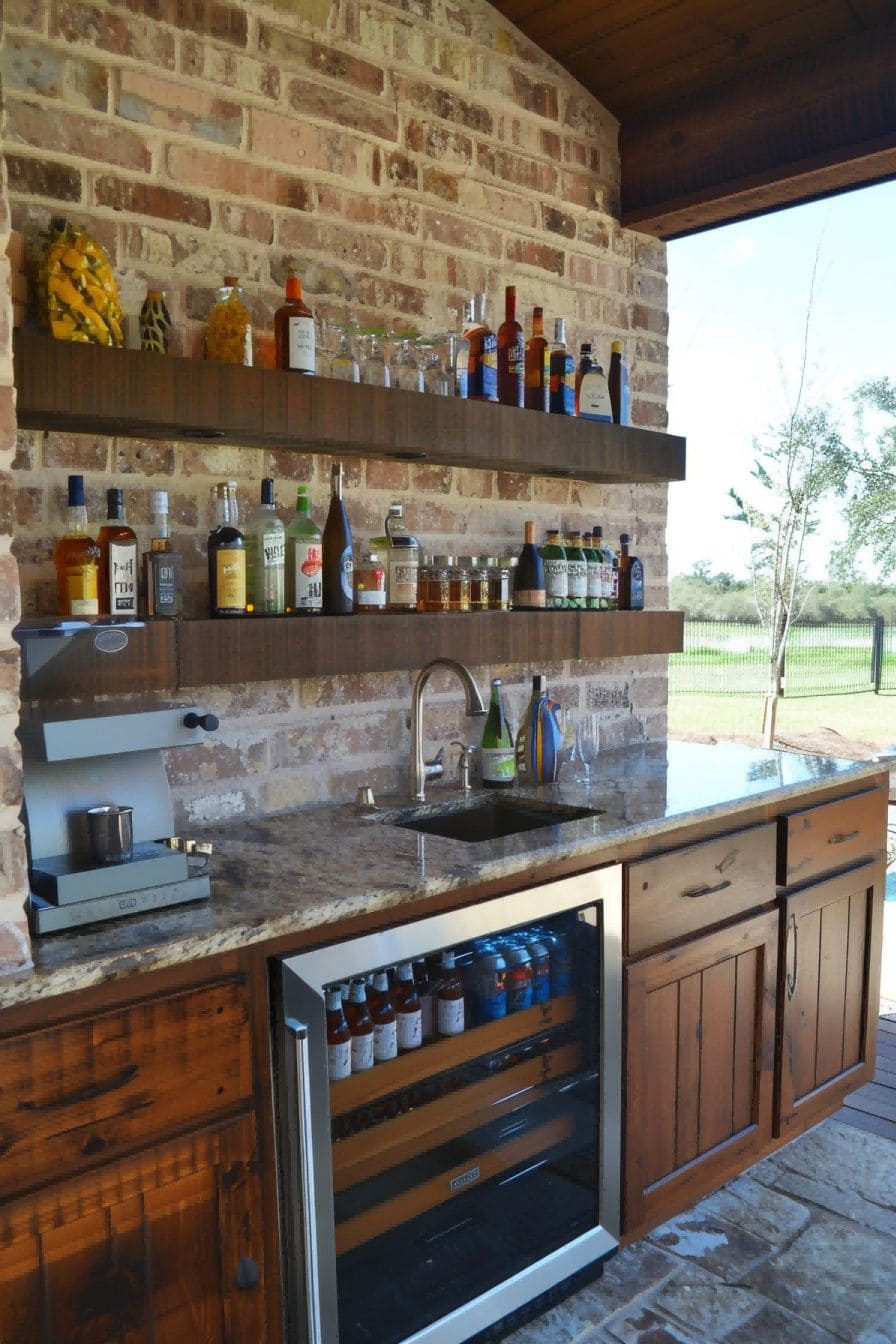 Beverage Station and Wet Bar in Outdoor Kitchen 1710496719 4