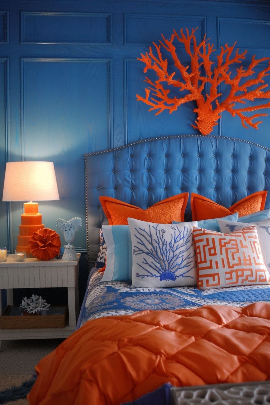 Blue and Orange for Bedroom Color Schemes 1711185879 1