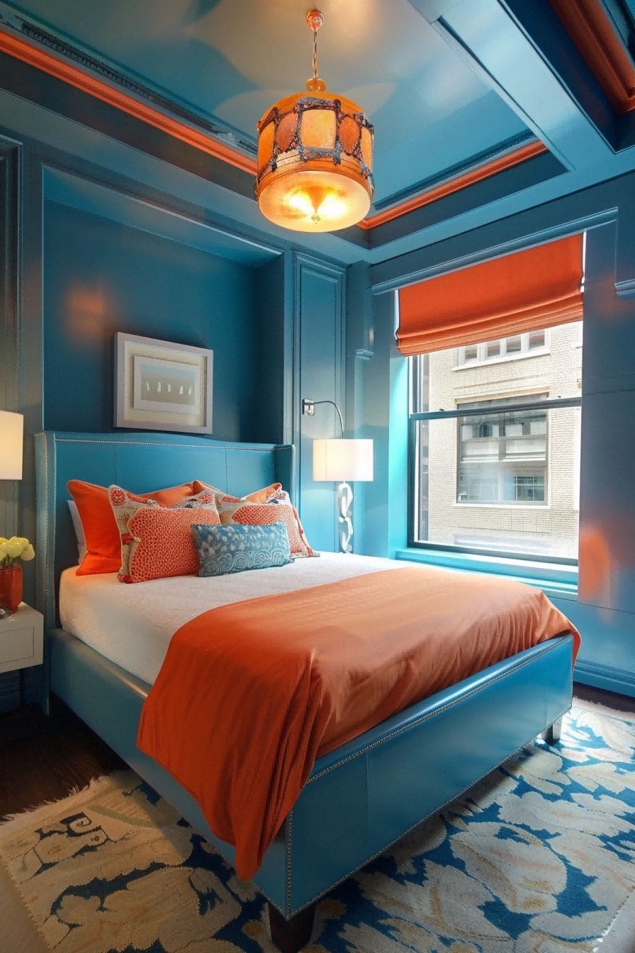 Blue and Orange for Bedroom Color Schemes 1711185879 3