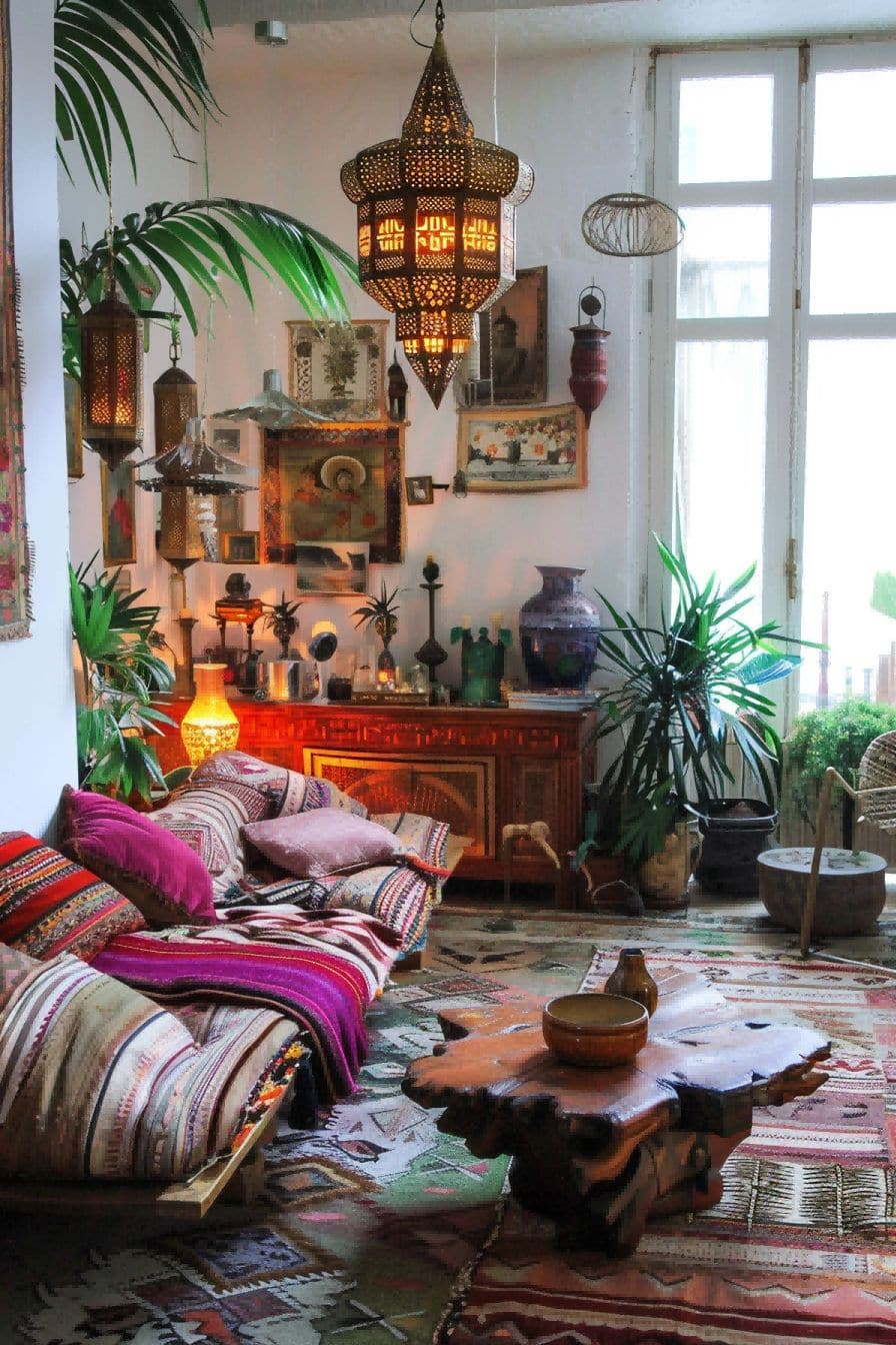 Bohemian Glamour For Boho Living Room Ideas 1711336140 3