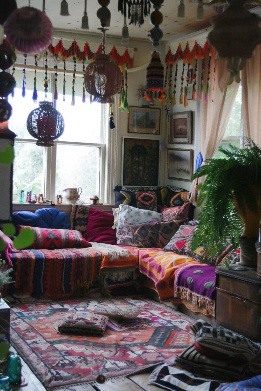 Bohemian Lounge For Boho Living Room Ideas 1711334423 4