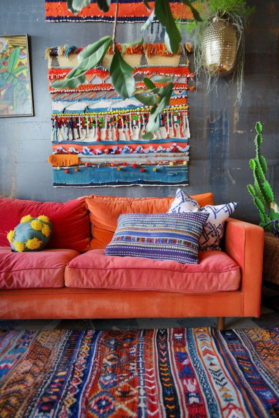 Bold Patterned Rug For Boho Living Room Ideas 1711332605 1