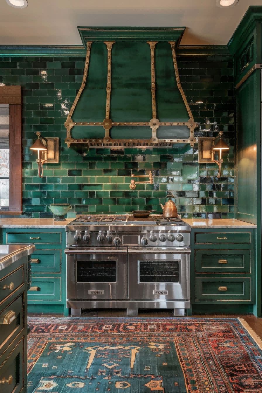 Bold and Moody Green Backsplash for Olive Green Kitch 1710817952 1