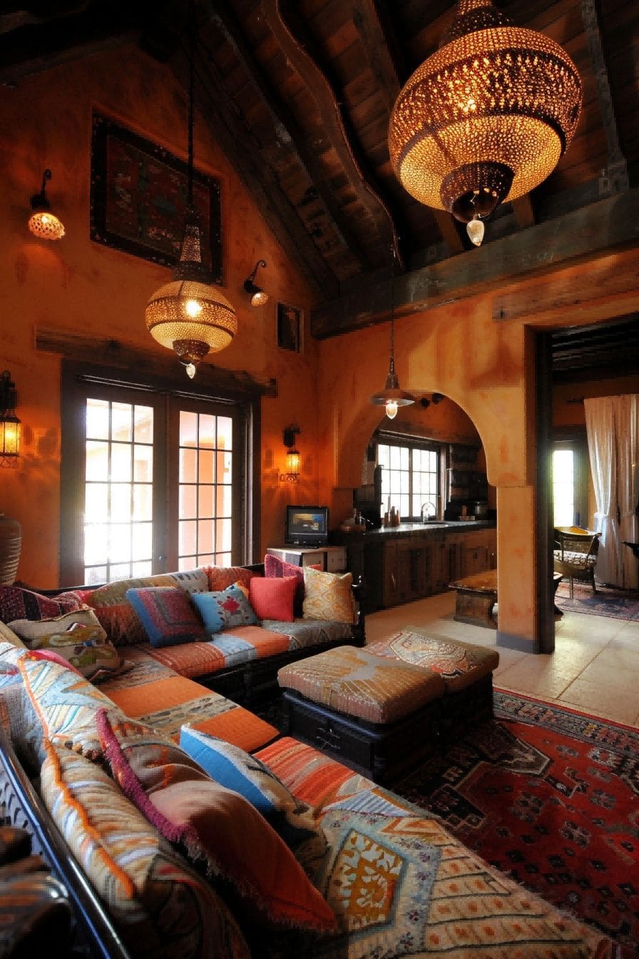 Bring in some Moroccan flair For Boho Living Room Ide 1711340096 1