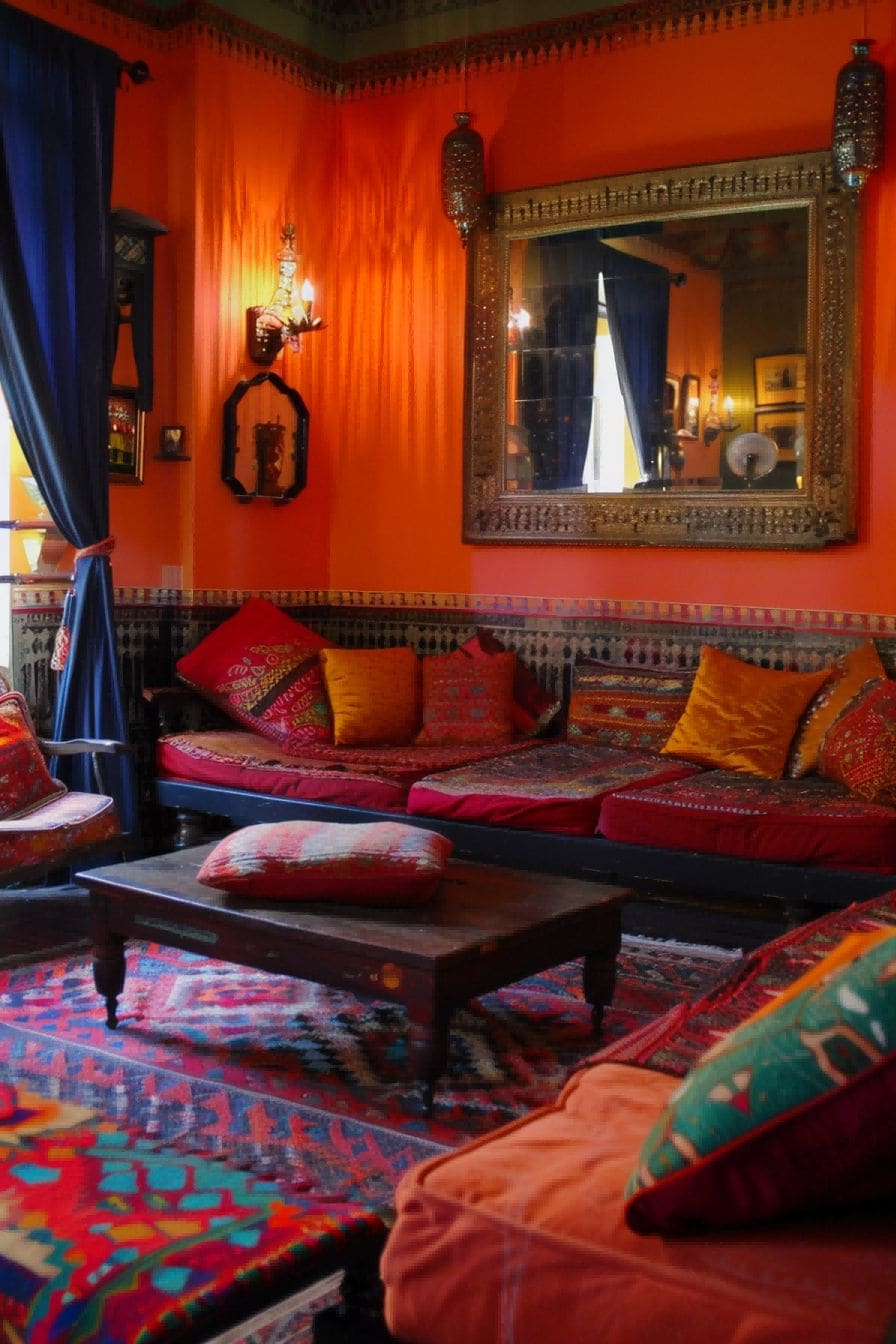 Bring in some Moroccan flair For Boho Living Room Ide 1711340096 2