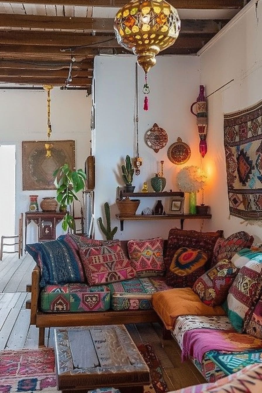 Bring in some Moroccan flair For Boho Living Room Ide 1711340096 4