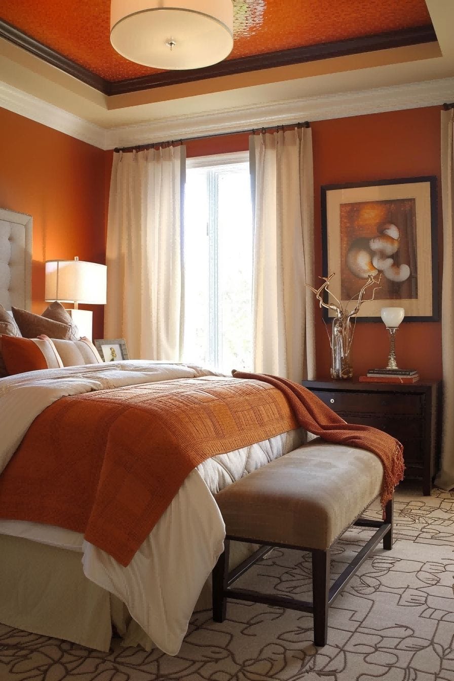 Burnt Orange and Neutrals for Bedroom Color Schemes 1711198763 2