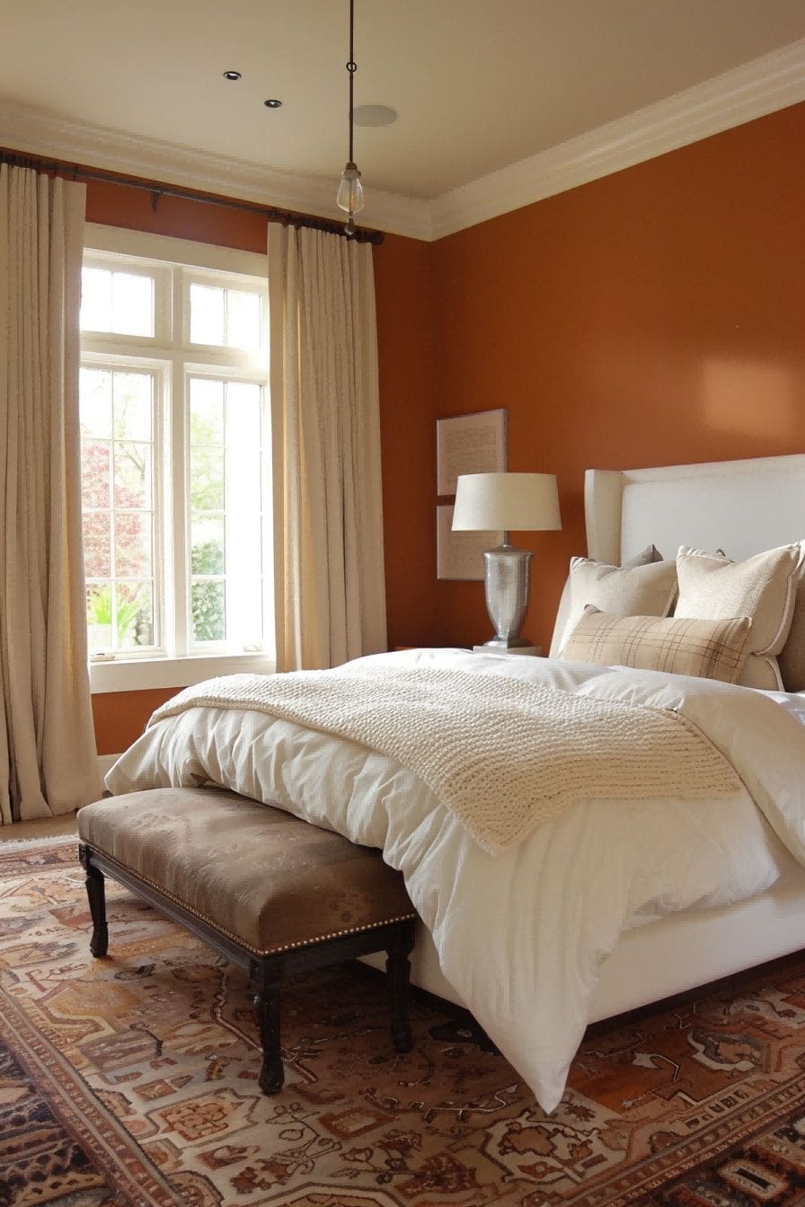 Burnt Orange and Neutrals for Bedroom Color Schemes 1711198763 4