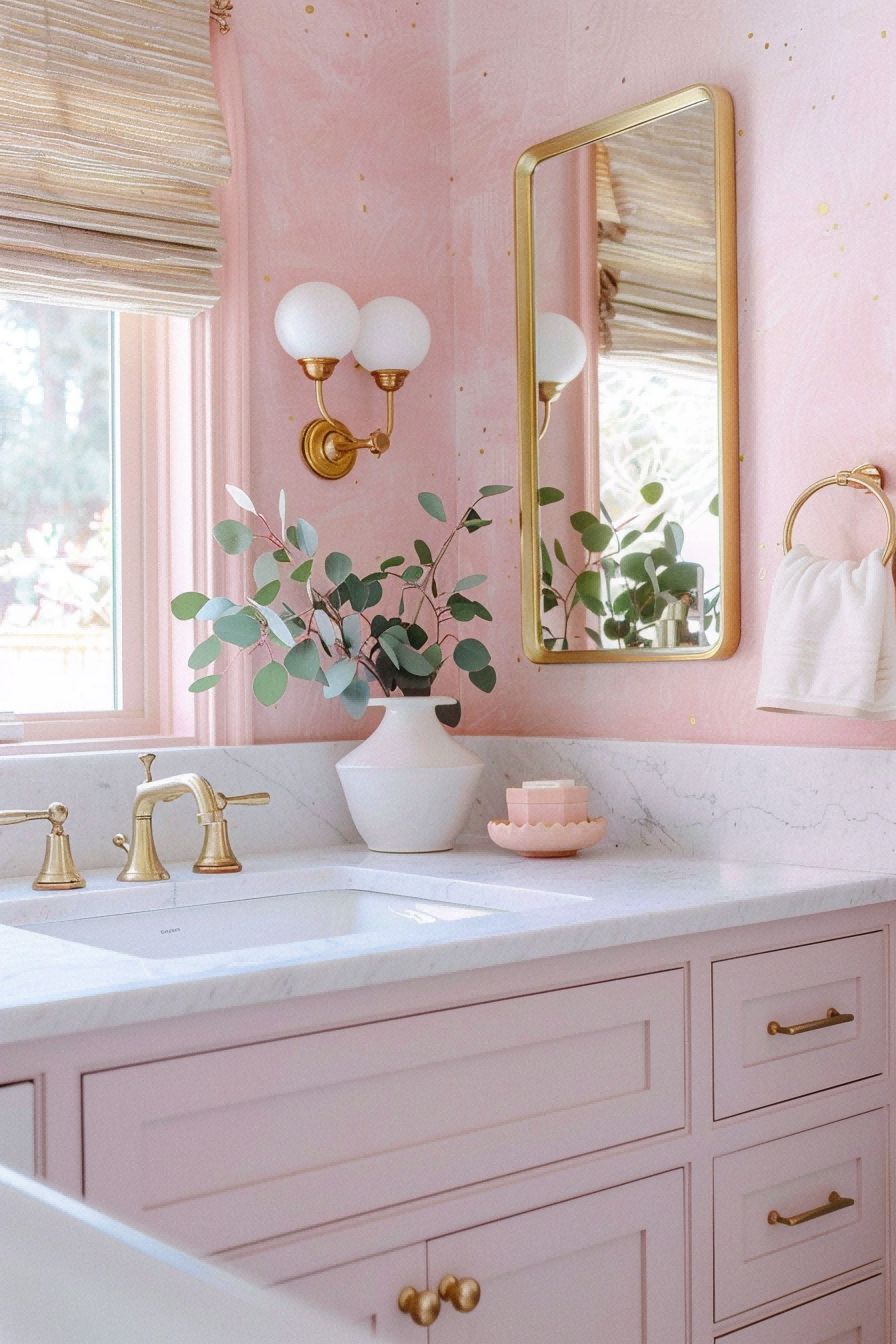Consider Pink and Gold For Small Bathroom Decor Ideas 1711249190 4