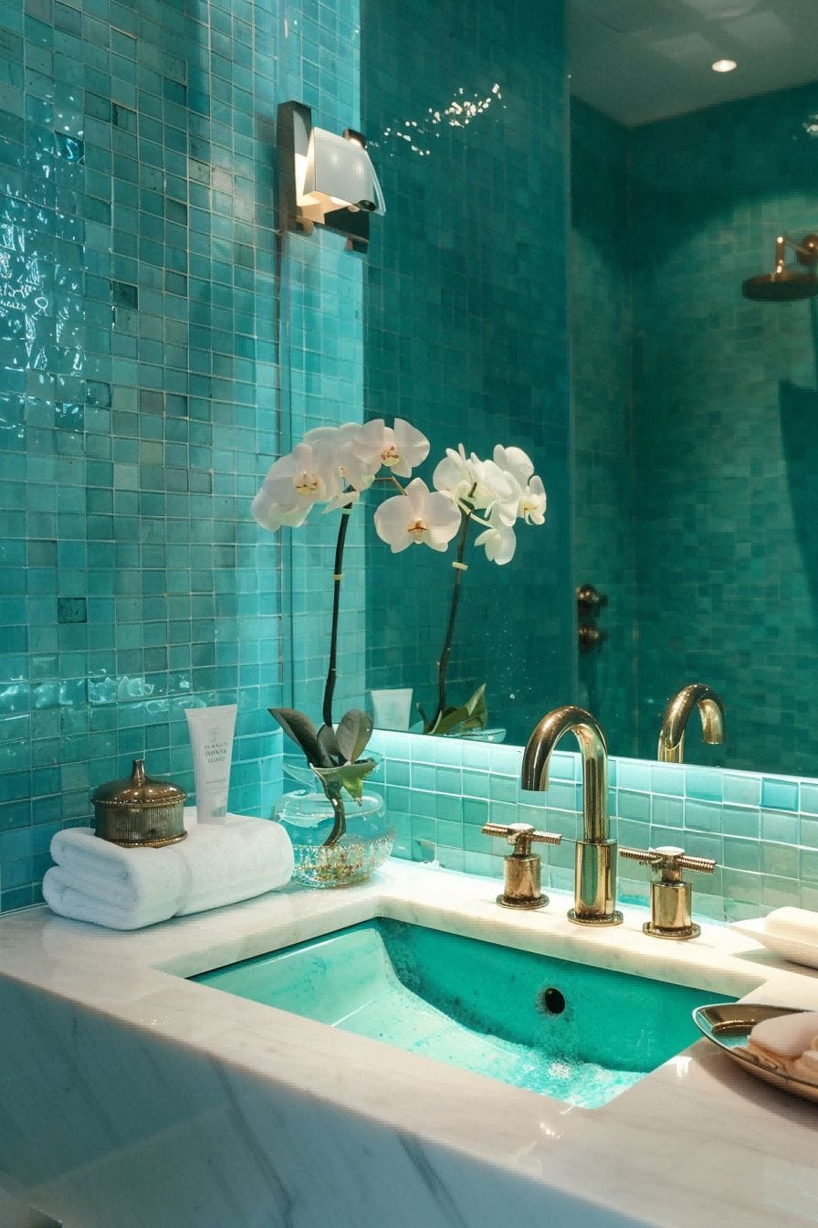 Consider a Color Infusion For Small Bathroom Decor Id 1711249902 3
