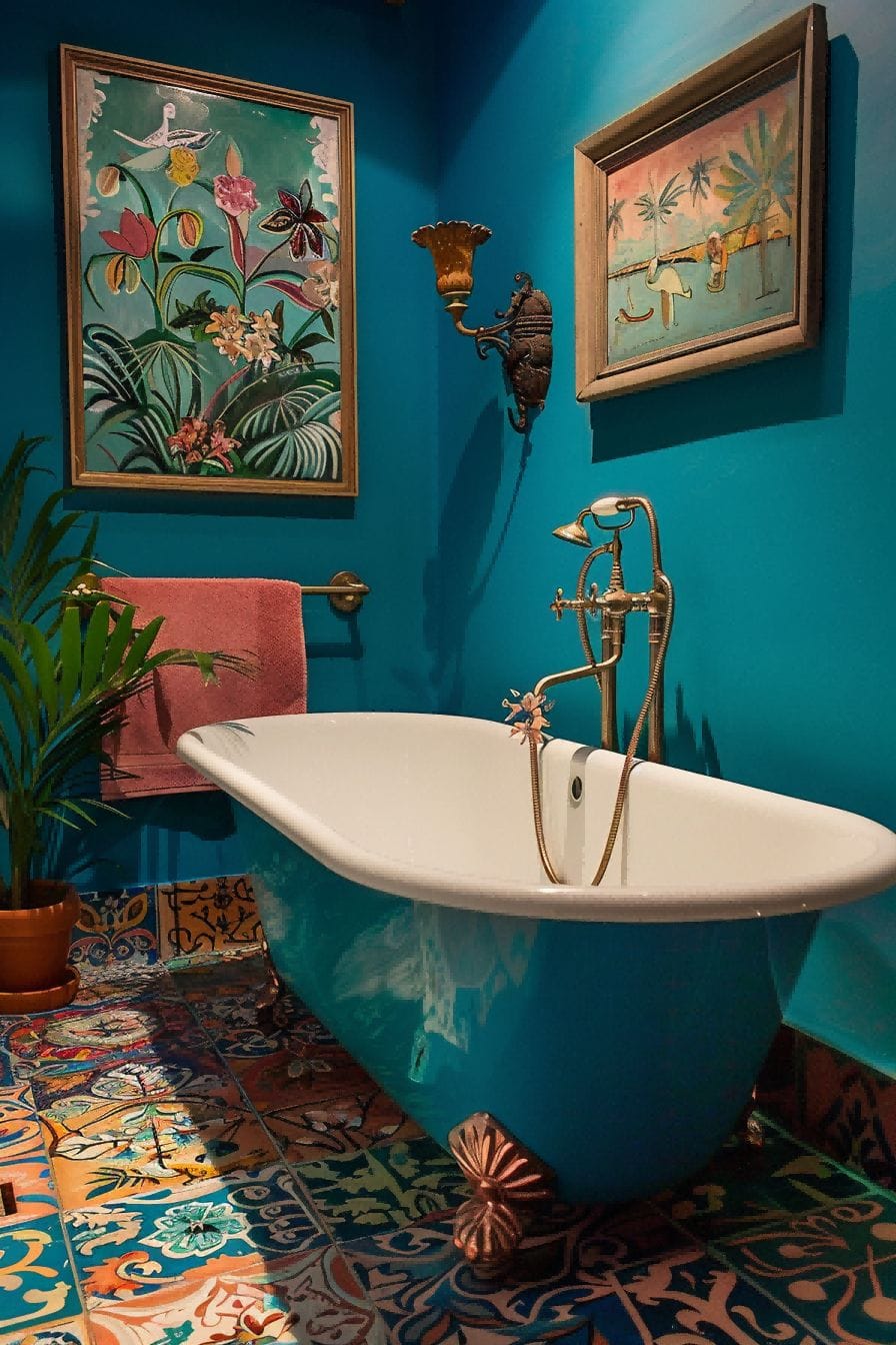 Consider a Color Infusion For Small Bathroom Decor Id 1711249902 4