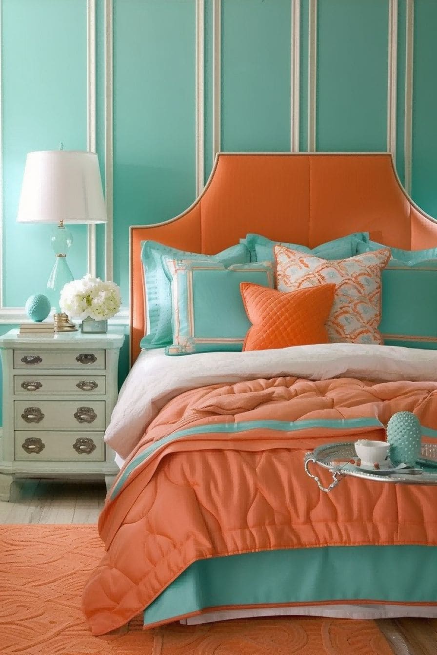 Coral Orange Aqua Blue Latte White for Bedroom Colo 1711190338 2