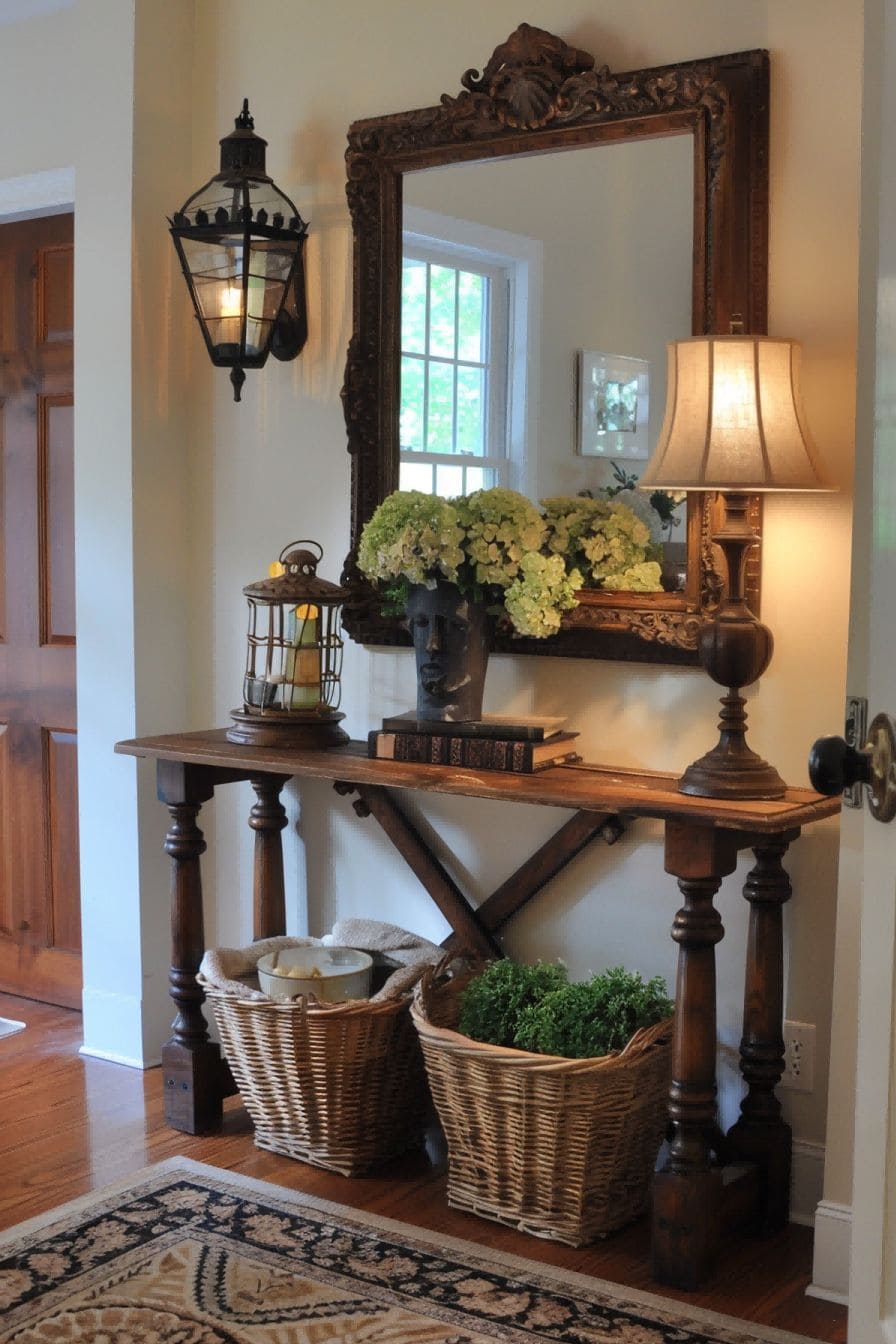 Cottage Style Entryway For Entryway Table Decor Ideas 1711638336 2