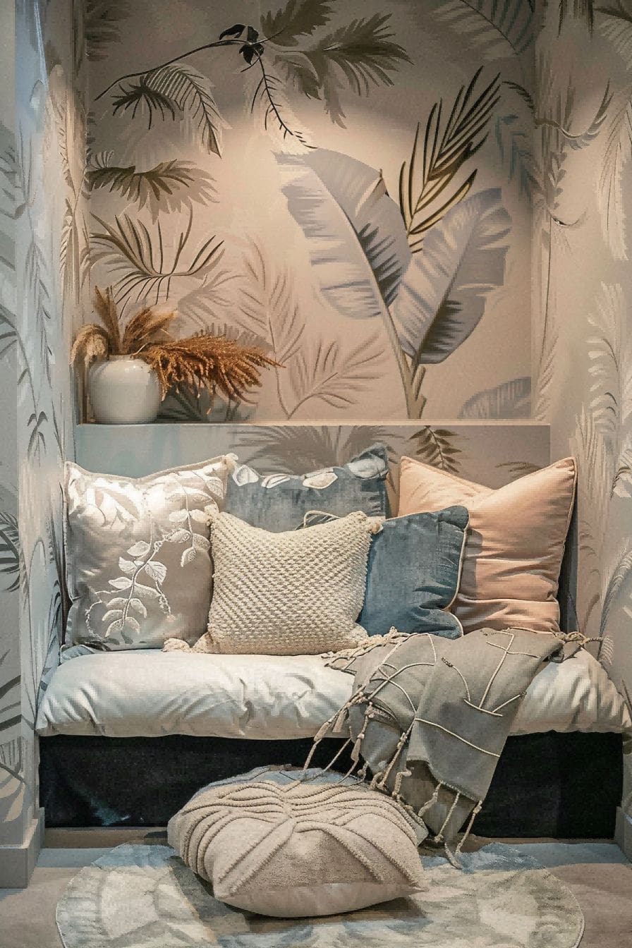 Create a calming reading nook with muted tones and le 1711085272 2