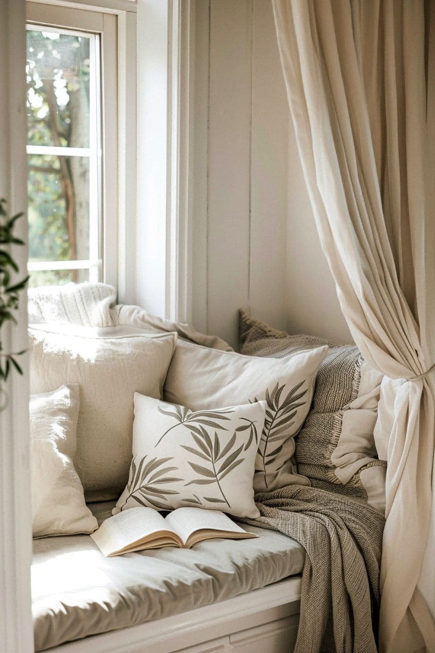 Create a calming reading nook with muted tones and le 1711085272 3