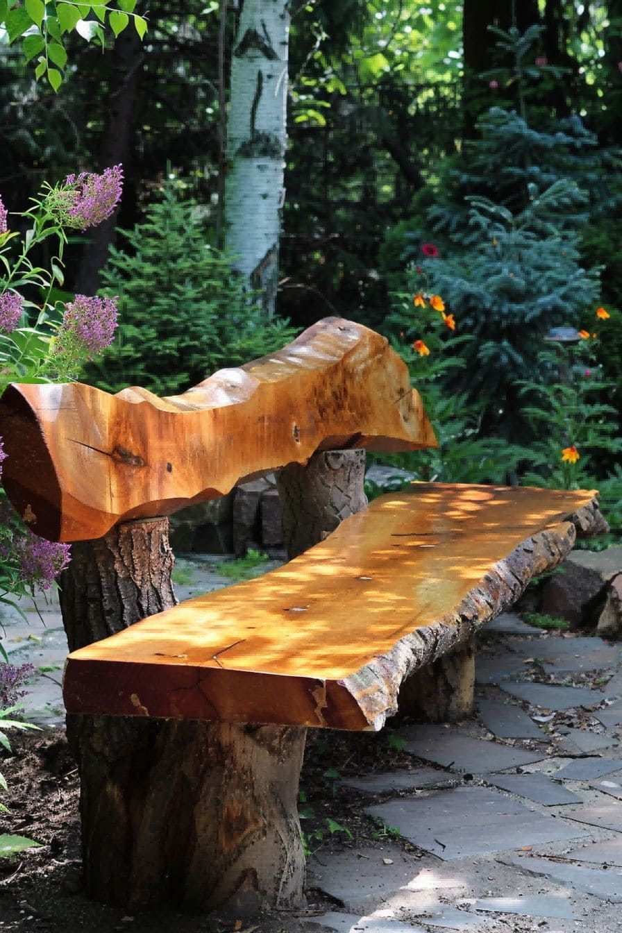 DIY Backyard Ideas Add Seating with a DIY Wooden Benc 1710083345 4