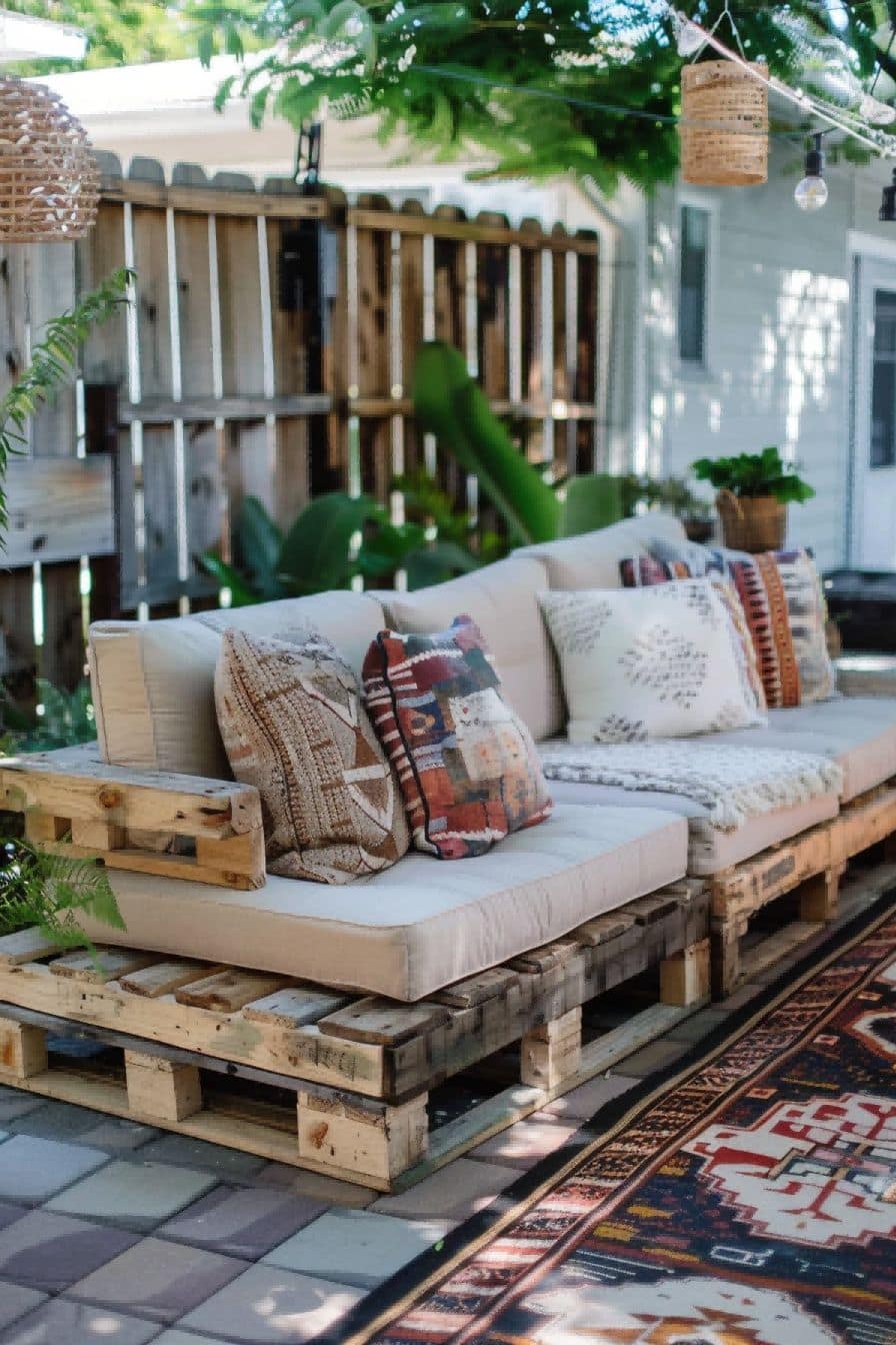 DIY Backyard Ideas Build a Pallet Wood Sofa 1710079985 3
