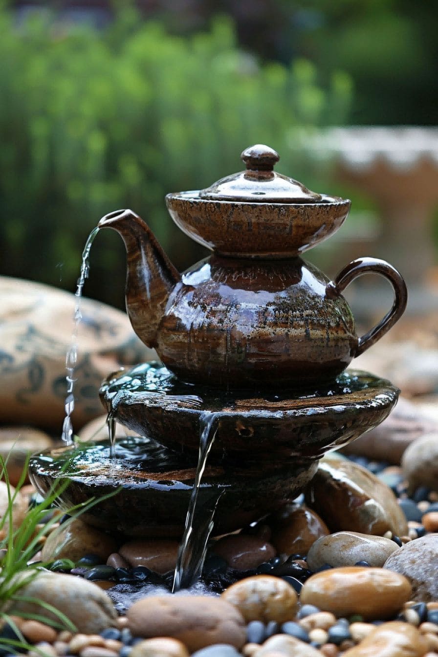 DIY Backyard Ideas Build a Tea Pot Fountain 1710080994 2