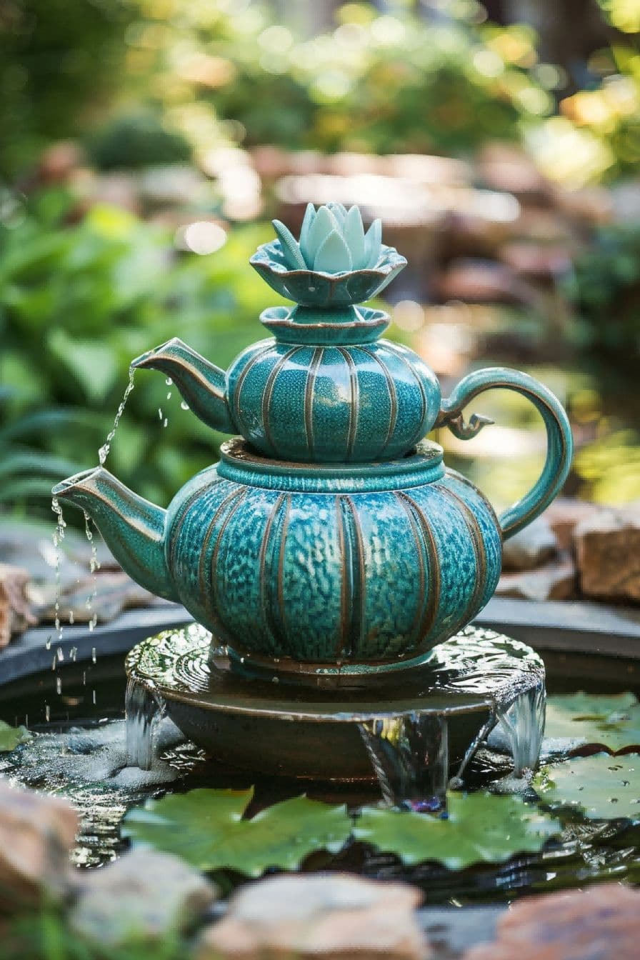 DIY Backyard Ideas Build a Tea Pot Fountain 1710080994 4