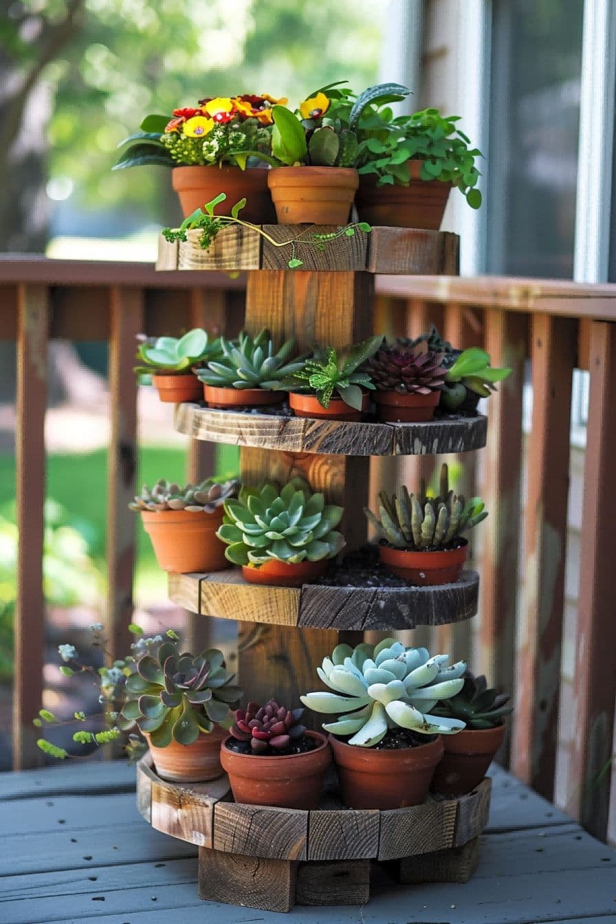 DIY Backyard Ideas Build a Tiered Plant Stand 1710084300 3