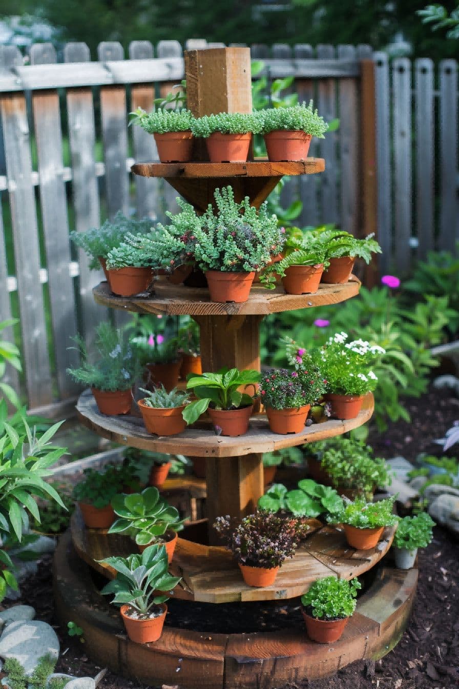DIY Backyard Ideas Build a Tiered Plant Stand 1710084300 4