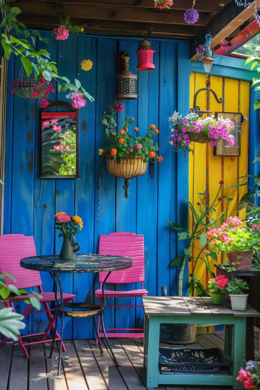 DIY Backyard Ideas Colorful Corner 1710079840 1