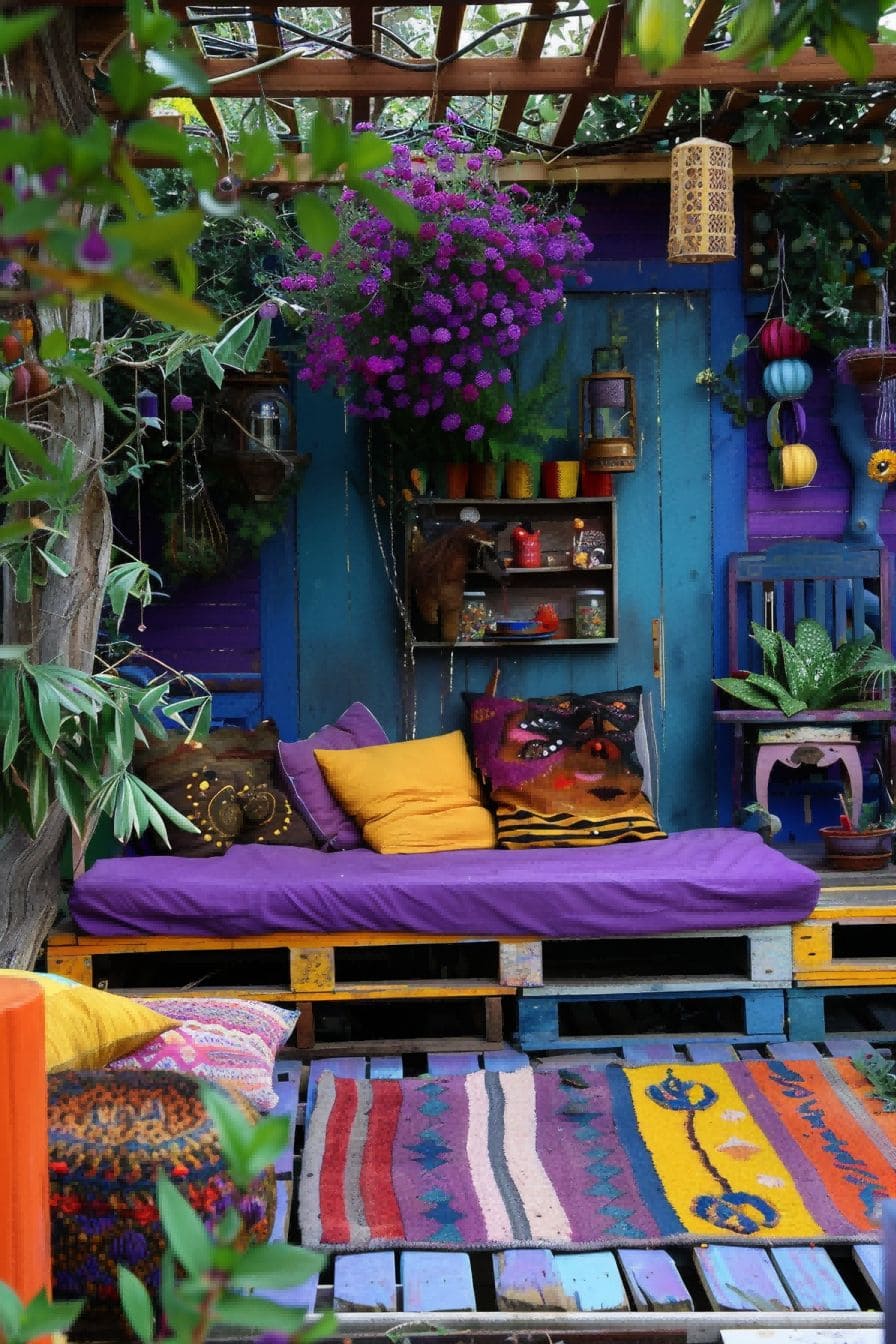 DIY Backyard Ideas Colorful Corner 1710079840 4