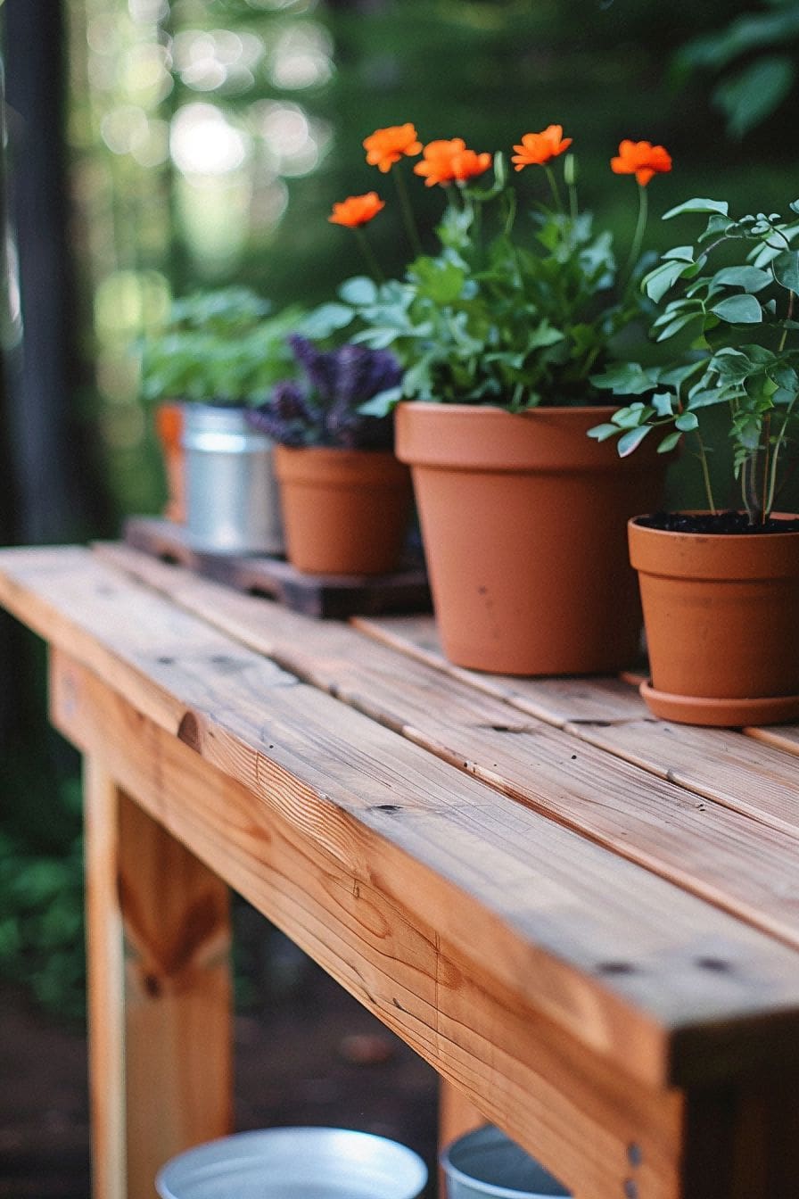 DIY Backyard Ideas DIY Cedar Potting Bench 1710082671 4