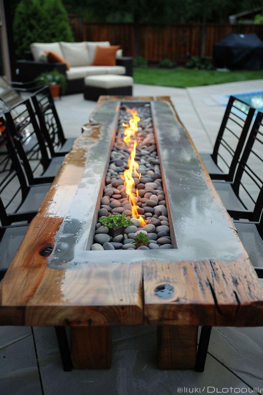 DIY Backyard Ideas DIY Polished Concrete Table 1710085297 3
