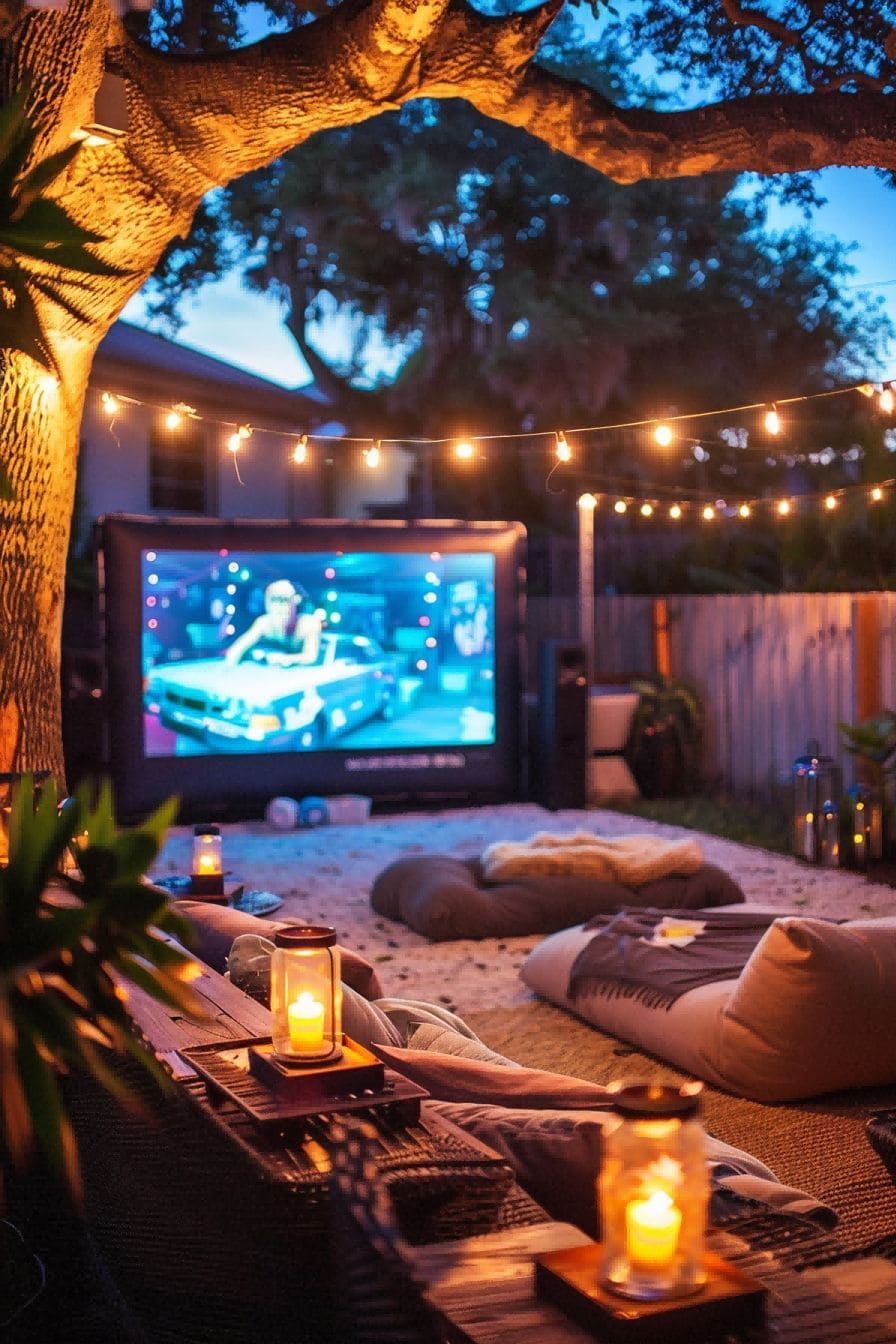 DIY Backyard Ideas Establish an Outdoor Movie Spot 1710086625 4