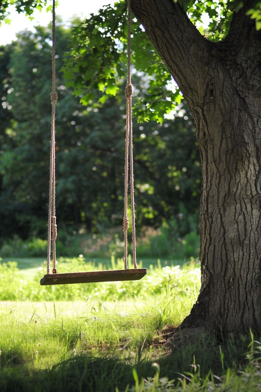 DIY Backyard Ideas Hang a Tree Swing 1710085776 3