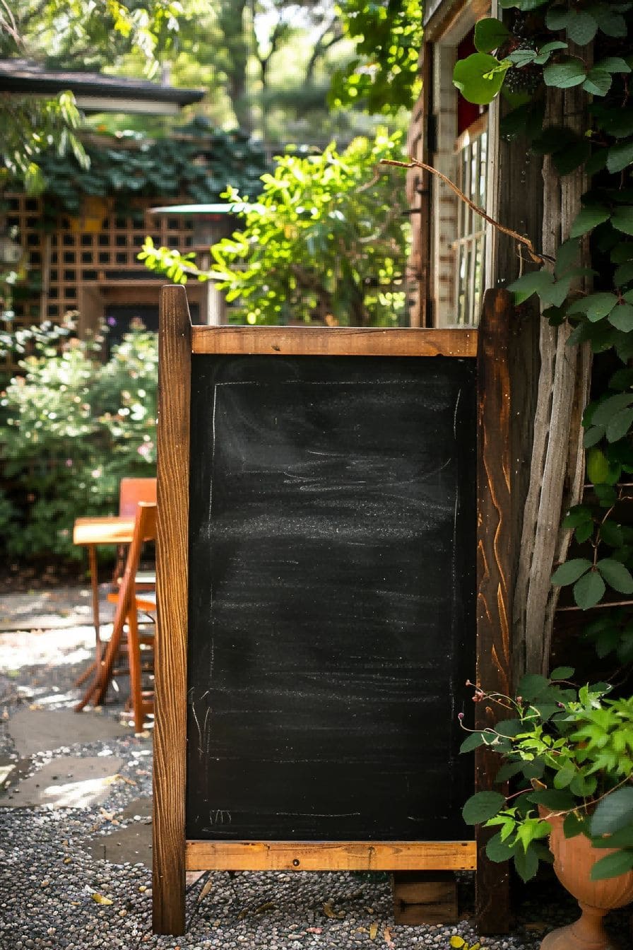 DIY Backyard Ideas Hang an Outdoor Chalkboard 1710081716 2