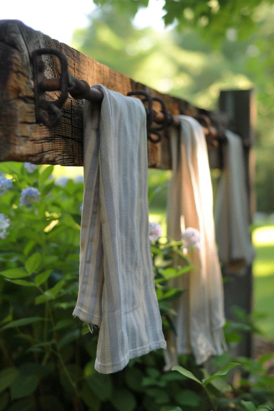 DIY Backyard Ideas Make Your Own Towel Rack 1710080813 1