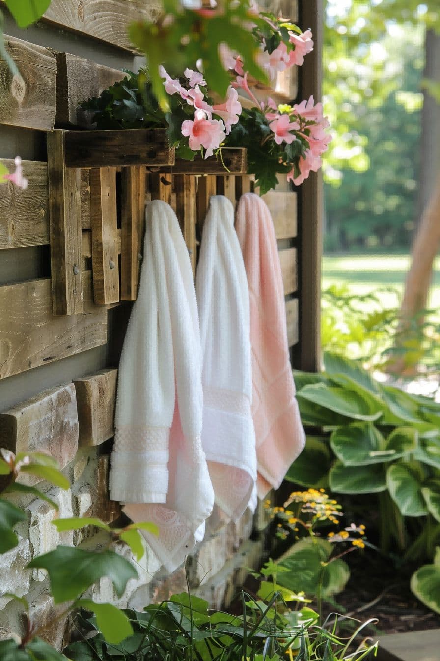 DIY Backyard Ideas Make Your Own Towel Rack 1710080813 4