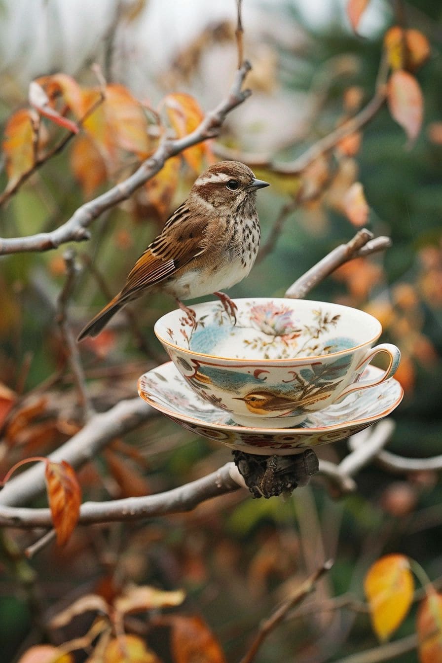 DIY Backyard Ideas Make a Bird Feeder Out of Dinnerwa 1710081238 4