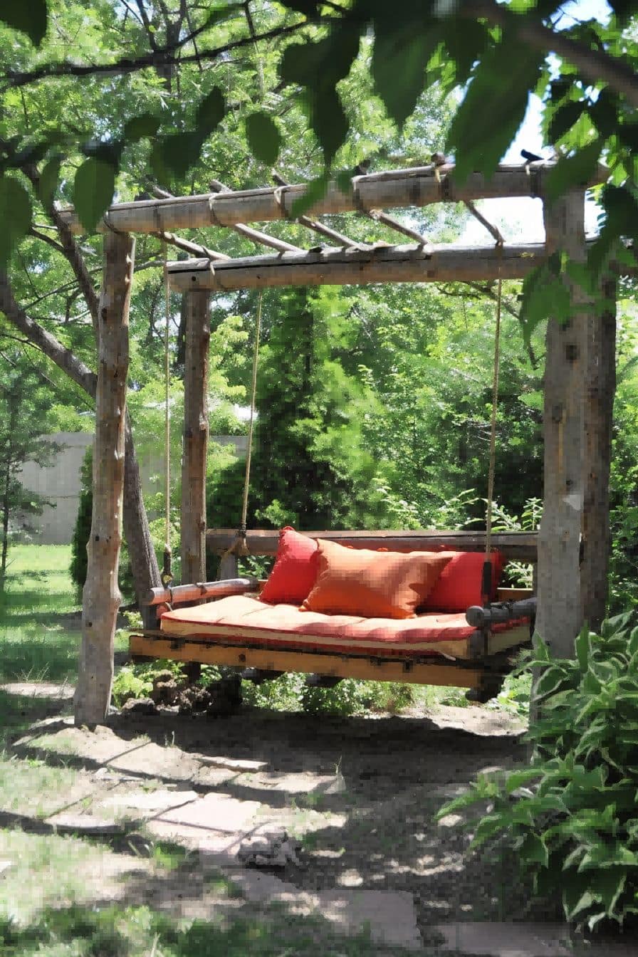 DIY Backyard Ideas Make an Outdoor Bed Swing 1710087558 1