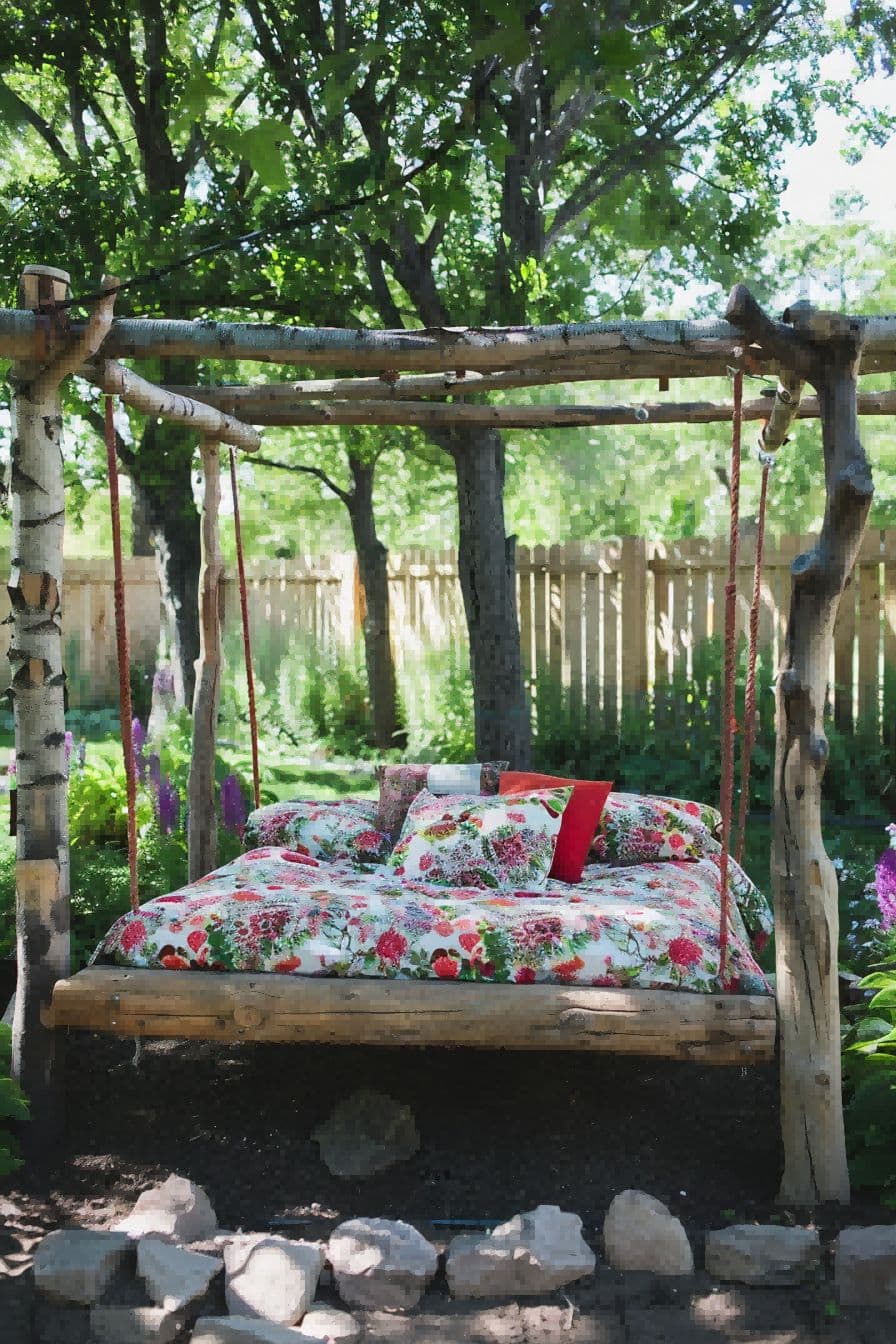 DIY Backyard Ideas Make an Outdoor Bed Swing 1710087558 3